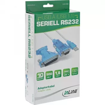 Cavo adattatore InLine USB a seriale USB Type-A maschio / DB9 maschio 1,8 m