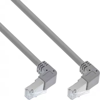 Cavo di rete InLine® S-76602U-1.75 connettore angolare Cat.6 1,75 m grigio