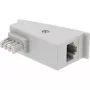 Adattatore InLine TAE-F DSL, TAE-F maschio / RJ45 femmina, 8P2C per Fritzbox, grigio