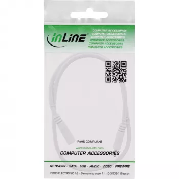 Cavo di prolunga DC InLine, connettore DC maschio/femmina 3,5x1,35mm, AWG 18, bianco 2m
