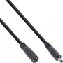 InLine cavo di prolunga DC, connettore maschio/femmina DC 3,5x1,35mm, AWG 18, nero 0,5m