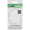 InLine cavo di prolunga DC, connettore maschio/femmina DC 3,5x1,35mm, AWG 18, bianco 0,5m
