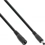 InLine cavo di prolunga DC, connettore maschio/femmina DC 4,0x1,7mm, AWG 18, nero 1m