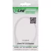InLine cavo di prolunga DC, connettore maschio/femmina DC 5,5x2,5mm, AWG 18, bianco 3m
