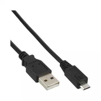 InLine cavo Micro-USB 2.0 USB Type-A maschio / Micro-B maschio, nero, 0,5 m