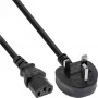 Cavo di alimentazione InLine spina Regno Unito / connettore maschio IEC C13 3 poli 3m 250V 13A