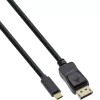 Cavo display USB InLine, connettore maschio USB-C su connettore maschio DisplayPort, 7,5 m