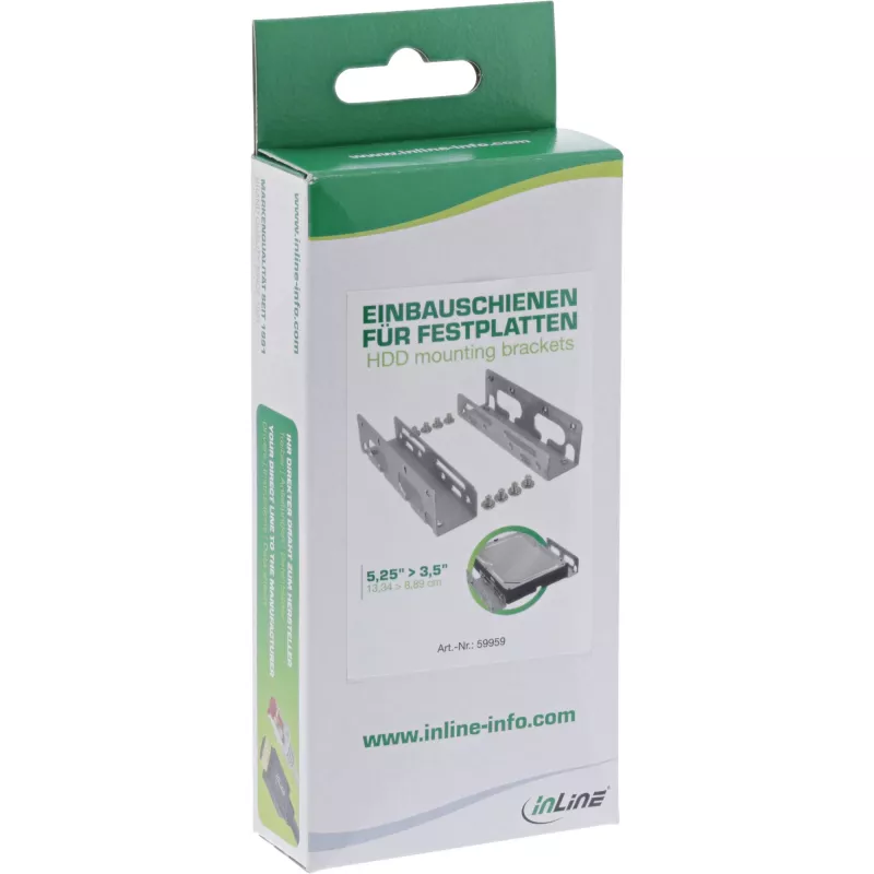 Supporti per guide di montaggio InLine per dischi rigidi da 3,5 pollici 59959