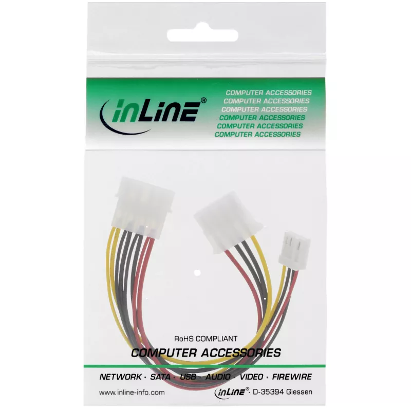 Cavo di alimentazione Y interno InLine 1x Molex 5,25