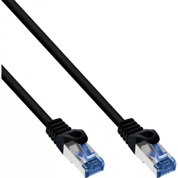 Cavo patch InLine, Cat.6A, S/FTP, PUR industriale, nero, 15m