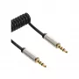 Cavo audio a spirale sottile InLine 3,5 mm connettore maschio / connettore maschio 4 poli stereo 0,5 m