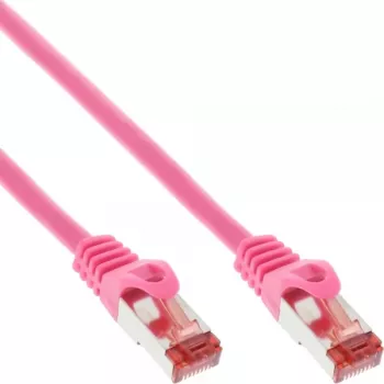 Cavo patch InLine S/FTP PiMF Cat.6 250MHz PVC rame rosa 7,5m