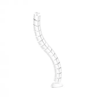 Passacavi, InLine 59997C canale verticale flessibile per scrivania, 2 scomparti, 0,80 m, bianco