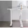 Passacavi, InLine 59997C canale verticale flessibile per scrivania, 2 scomparti, 0,80 m, bianco