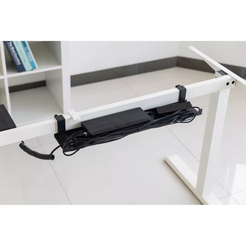 Canalina portacavi per montaggio sotto scrivania InLine 131×590×74 mm, nero