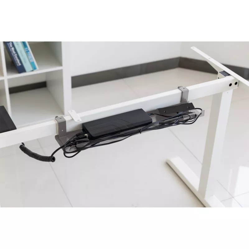 Canalina portacavi per montaggio sotto scrivania InLine 131×590×74 mm grigio