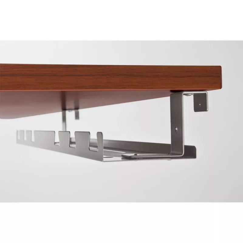 Canalina portacavi per montaggio sotto scrivania InLine 131×590×74 mm grigio