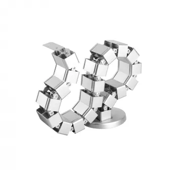 Passacavi InLine per scrivanie regolabili in altezza, 4 scomparti, grigio, 68×36×42 mm