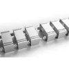 Passacavi InLine per scrivanie regolabili in altezza, 4 scomparti, grigio, 68×36×42 mm