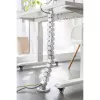 Passacavi InLine per scrivanie regolabili in altezza, 4 scomparti, grigio, 68×36×42 mm