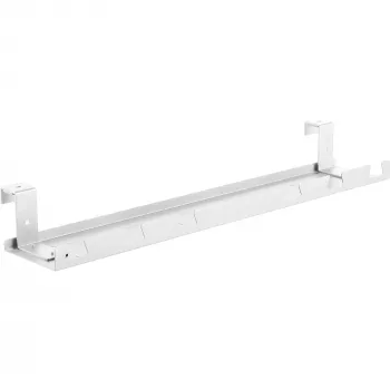 Canalina/vassoio per cavi per montaggio sotto scrivania InLine 131×590×74 mm, bianco