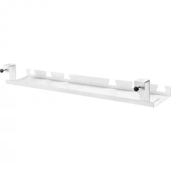 Canalina/vassoio per cavi per montaggio sotto scrivania InLine 131×590×74 mm, bianco