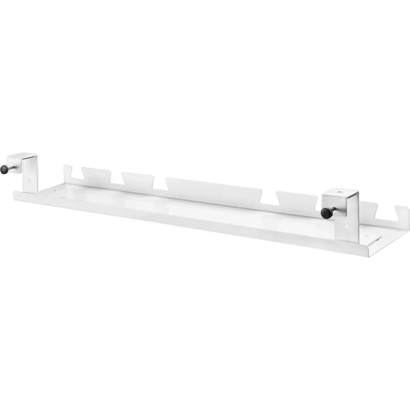 Canalina/vassoio per cavi per montaggio sotto scrivania InLine 131×590×74 mm, bianco