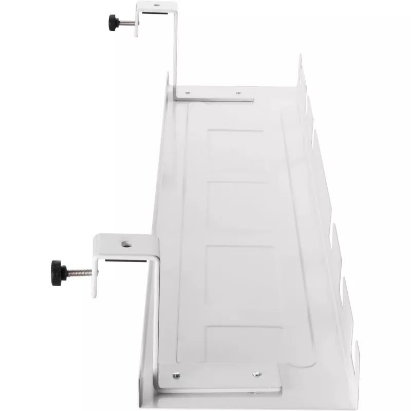 Canalina/vassoio per cavi per montaggio sotto scrivania InLine 131×590×74 mm, bianco