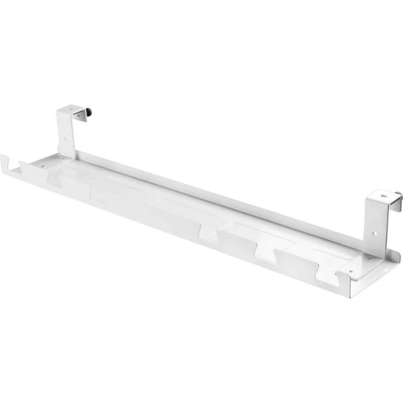 Canalina/vassoio per cavi per montaggio sotto scrivania InLine 131×590×74 mm, bianco