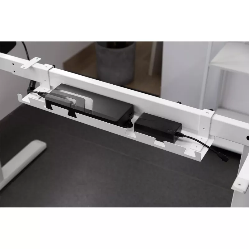 Canalina/vassoio per cavi per montaggio sotto scrivania InLine 131×590×74 mm, bianco
