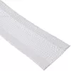 Guaina per cavi InLine 1 m × 25 mm, guaina in tessuto con chiusura a strappo, bianco