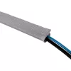 InLine Guaina per cavi in tessuto con chiusura a velcro, 1 m x 40 mm, grigio