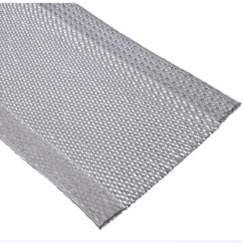 InLine Guaina per cavi in tessuto con chiusura a velcro, 1 m x 40 mm, grigio