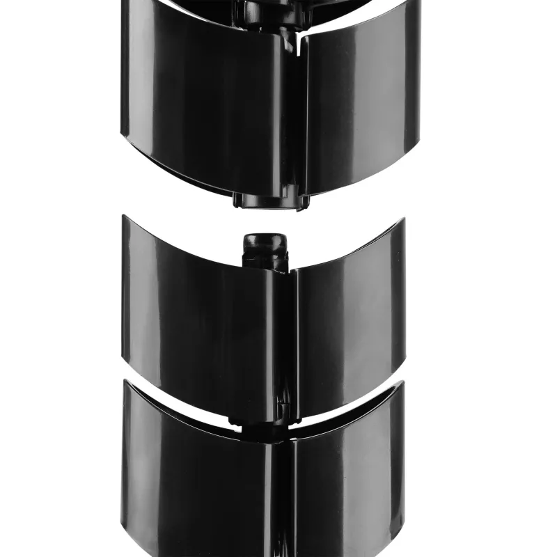 InLine guaina per cavi flessibile, verticale per scrivanie, 2 scomparti, 0,80 m nero
