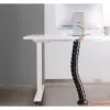 InLine guaina per cavi flessibile, verticale per scrivanie, 2 scomparti, 0,80 m nero