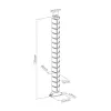 InLine guaina per cavi flessibile, verticale per scrivanie, 2 scomparti, 0,80 m nero