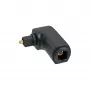 InLine adattatore per cavo audio ottico Toslink connettore maschio / connettore femmina 90° angolare