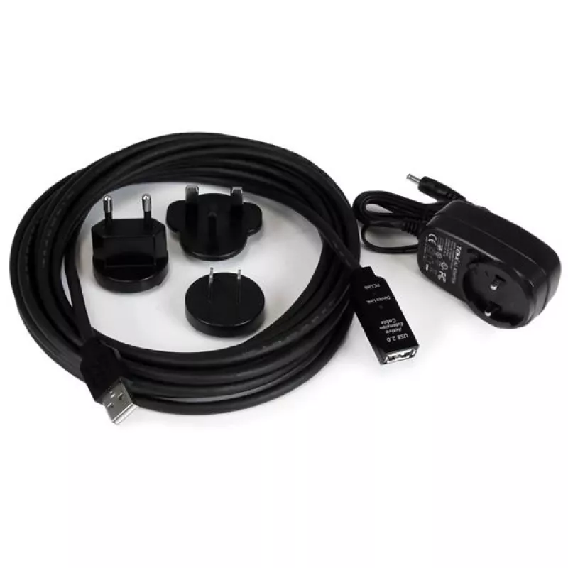 StarTech.com cavo di prolunga attivo USB 2.0 da 5 m - M/F, 5 m, USB A, USB A, USB 2.0, connettore maschio/femmina, nero