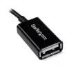 StarTech.com adattatore host Micro USB a USB OTG da 5in M/F, 0,127 m, Micro-USB B, USB A, USB 2.0, 0,48 Gbit/s, nero