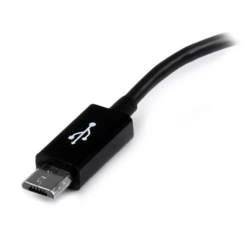StarTech.com adattatore host Micro USB a USB OTG da 5in M/F, 0,127 m, Micro-USB B, USB A, USB 2.0, 0,48 Gbit/s, nero