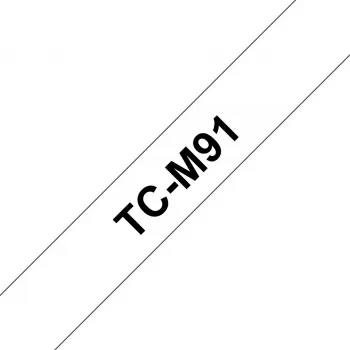 Nastro per etichettatrice Brother TCM91 9 mm nero su trasparente