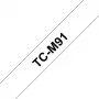 Nastro per etichettatrice Brother TCM91 9 mm nero su trasparente