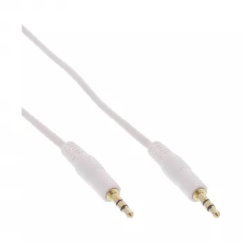 InLine cavo audio 3,5mm jack connettore maschio / connettore maschio bianco/oro 5m