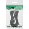 Cavo audio InLine 2,5 mm stereo connettore maschio/connettore maschio 0,5 m
