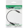Cavo adattatore audio 4 pin connettore maschio 2,5mm / connettore femmina 4 pin 3,5mm 2m InLine 99308E
