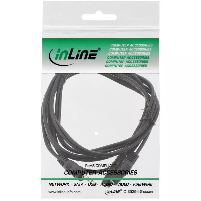 Cavo a Y InLine jack 3,5mm connettore maschio su 2x jack 3,5mm connettore femmina stereo 1m