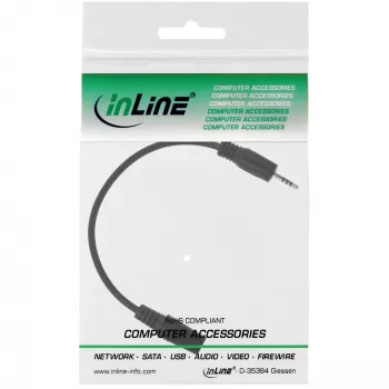 Cavo adattatore audio 4 poli connettore maschio 2,5 mm / connettore femmina 4 poli 3,5 mm 5 m InLine 99308G