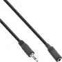 Cavo adattatore audio InLine 4 poli connettore maschio 2,5 mm / connettore femmina 4 poli 3,5 mm 1 m