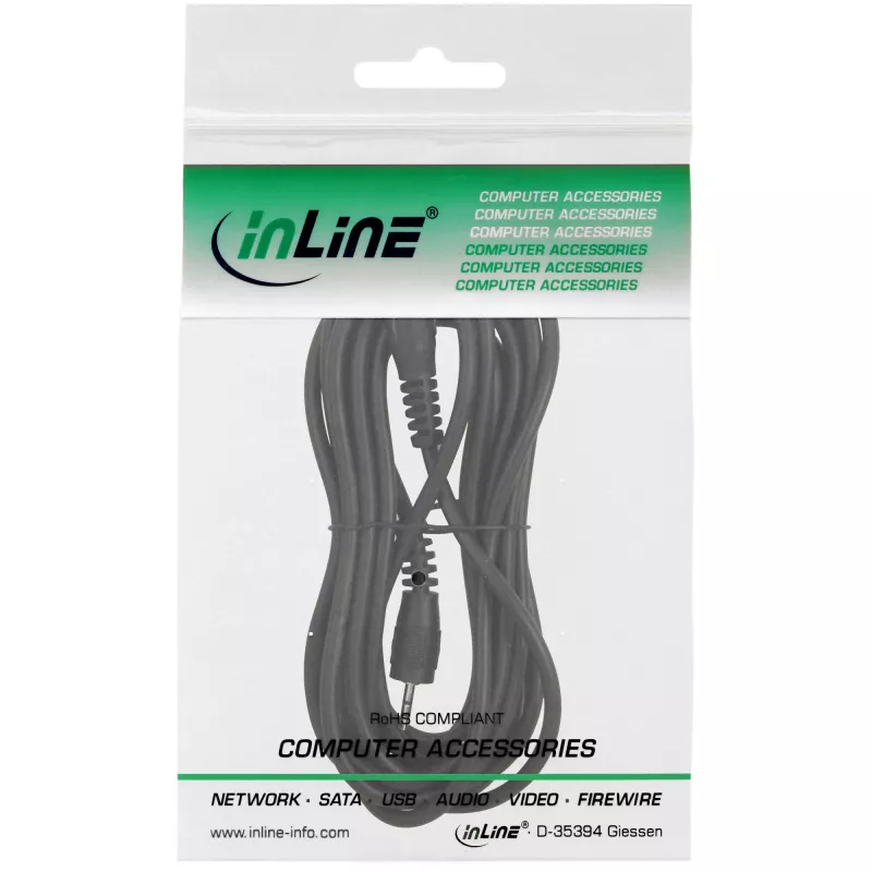 Cavo audio InLine 2,5 mm stereo connettore maschio / connettore maschio 1 m