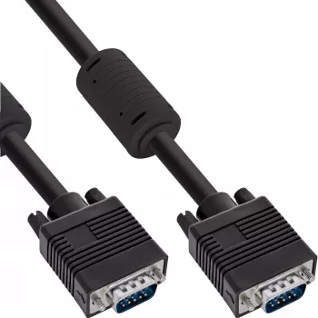 Cavo S-VGA InLine 17805B 15HD connettore maschio connettore maschio nero 0,5 m